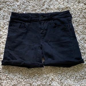 Pilcro Black Stretch Denim Shorts